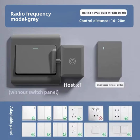 Smart Wireless Light Switch - No Wiring Remote Control for Home Automation, Easy Install Timer Switch for Lazy People