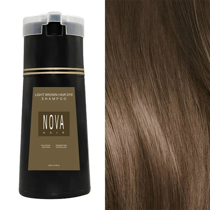 Nova Natural Moisturizing Hair Dye Fluffy Oil Control Smooth Shampoo 3 in 1 Effective Coverage White Hair Dye Hair Care Products